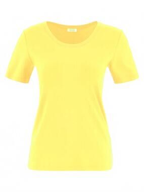 NEW DOLCEZZA women's scoop neck tee in yellow